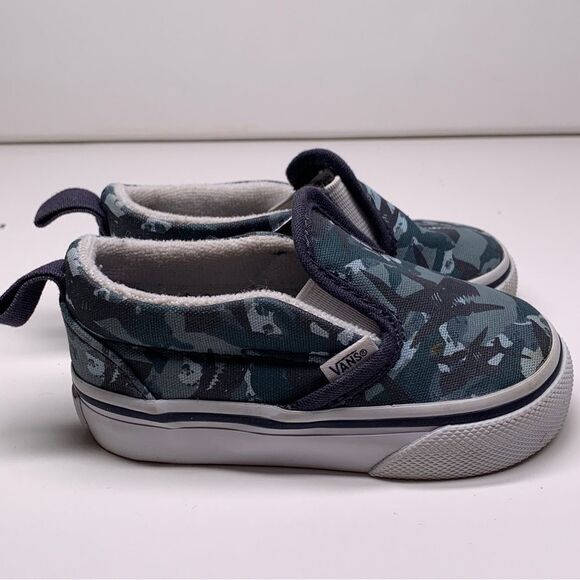 Vans Toddler Slip on shoe Shark Size US 4 UK 3.5 EU 19 - Picture 3 of 8